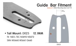 28 Inch Chainsaw Guide Bar with Ripping Saw Chain for Stihl MS381 440 660 661
