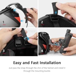 Vamson Motorcycle Accessories for Gopro Helmet Mount for Gopro Hero 11 10 9 for Smart Phone for Insta360 one X3 Moto Accessories