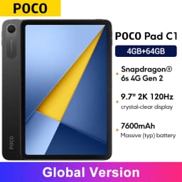 Global Version Poco Pad C1 9.7" 2K 120Hz crystal-clear display 8MP rear camera Snapdragon® 6s 4G Gen 2 Mobile Platform 7600mAh