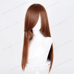60cm Long Straight Cosplay Synthetic Wig With Bangs Golden Yellow Green Blonde Purple Heat Resistant Hair Anime Wigs + Wig Cap