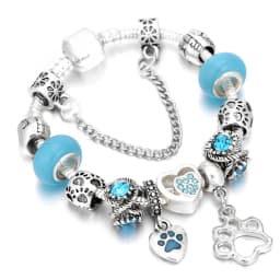 2024 Trendy Silver Cokor Love Key Charm Bracelet With Murano Glass Beads Bracelets For Women Wife Jewelry Pulseras Dropshipping