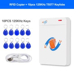RFID Copier Duplicator Reader Writer 125KHz 13.56MHz USB Programmer Key fobs UID T5577 Rewritable Support NFC Phone / Wristband