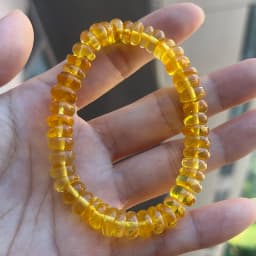 Yoowei 100% Real Amber Bracelet for Unisex Genuine Black Bead Irregular Natural Plant Medical Healing Jewelry Gift Wholesale