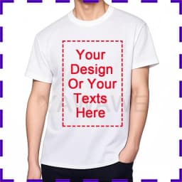 Men Tshirt Your Design Here Cotton Comfortable Unisex Teeshirt Fashion Personalized Summer Top Perfect Gift For Him