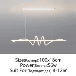 Modern Led Pendant Lights Home Decor For Living Room Dining Room Kitchen Office Bar Hanging Lamp Minimalist Chandelier Lustre