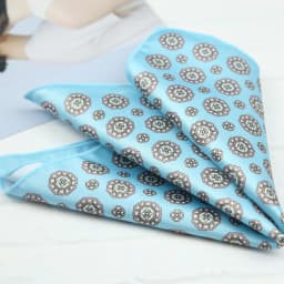 2026 Oversized Silky Pocket Square For Men 27CM Luxury Floral Dots Pocket Square Wedding Hanky Paisley Chest Towel Suits Scarf