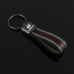 Leather Car Key Chains Man Women Keyring Pendant for Nissan BMW Decoration