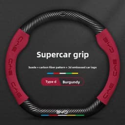 For BYD Tang, Song, Yuan, Ming, Qin PLUS, Han EV, Yuan Pro, Frigate 07, Dolphin, car, suede steering wheel cover