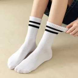 5/6/10 Pairs Women's Mid Socks Solid Color Breathable Comfortable In Autumn Winter Absorbing High-Quality Casual Socks Sports