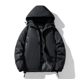 Winter Men's Warm Parkas Jacket Coat Solid Hooded Casual Waterproof Outwear Male Loose Thick Hooded Parkas Couple Clothing Coats