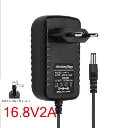 DC 5.5mm or 3.5mm Power CAHARGER Li-ion Red Charging for 1 2 3 4 String Lithium Battery Charger 4.2V 8.4V 12.6V 16.8V 2A 2000MA