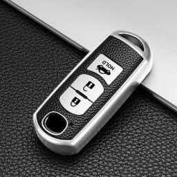 For Mazda 2 3 5 6 Axela Atenza Demio CX-3 CX5 CX-7 CX-9 MX-5 Leather TPU Car Key Cover Case Bag Keychain Protector Accessories