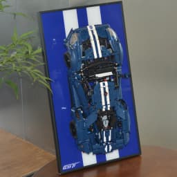 Display Wall Mount Board for Lego Technic 2022 Ford GT 42154,Adult Collectibles Gifts for Lego Car Wall Mount (42154-Display)