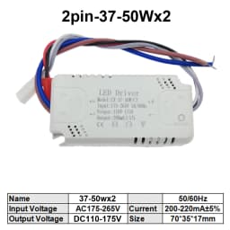 5pcs 3 Color LED Driver 200mA-220mA Transformer 8-24Wx2 25-40Wx2 37-60Wx2 60-80Wx2 For Ceiling Light Chandelier Replacement