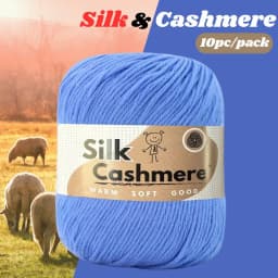 10pcs Silk Cashmere Yarn DK Double Knitting, High Quality, Soft and Warm, for Crochet and Knitting, for Christmas, Halloween, Ea