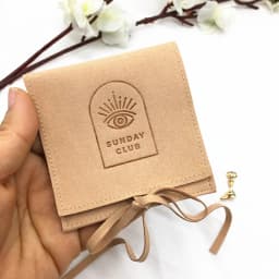 100pcs 8x8cm Customized Logo Microfiber Velvet Jewelry Pouch Small Gift Packaging Organizer Bags Luxury Jewelry Drawstring Bag