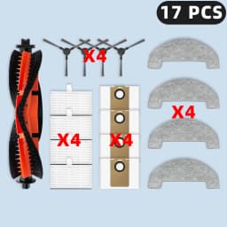 Compatible For ( Dreame Mova E20 Plus / Trouver E20 Pro Plus / Uninell UR3 ) Spare Parts Accessories Brush Filter Mop Dust Bag