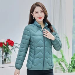 Slimming Short down Cotton Jacket for Mom Autumn Winter Fashionable Lightweight Elderly Women's Clothing Large Size Coat