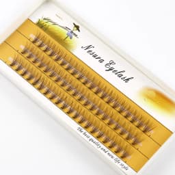 10D Mink Grafting Lashes 1 Box/60 Bundles Russia Natural C Curl False Eyelashes Individual Cluster Eyelash Makeup Wholesale