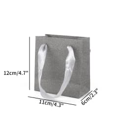 1PCS Shiny Silver Color Kraft Paper Gift Packing Box Ring Earring Necklace Bracelet Storage Box Wedding Party Drawer Display