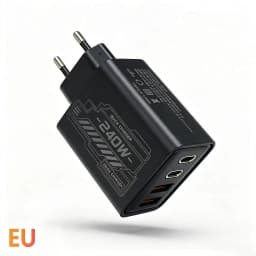 240W GaN Mechanical Multi‑Port Fast Charging USB Travel Adapter EU US Plug for Phone & Laptop Different Digital Gadgets