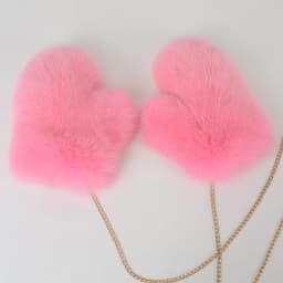 New 2026 Winter Women's Real Fox Fur Gloves Luxury Ladies Keep Warm Natural Fox Fur Mittens Women Fashion Cute Plush Hand Warmer