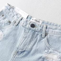 New Ripped Denim Shorts Rough Edge Design High Waist Loose Casual Jeans Hot Pants Booty Shorts