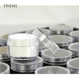 Novel Gem Jar Display Gemstone Insert Tray Jewelry Charms Beads Organizer White Foam Round Box Liner Show Case Holder Wholesale