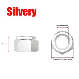M2 M2.5 M3 M4 M5 M6 M8 Aluminum Hex Nylon Lock Nut Anodized Multi-color Colourful Aluminum Alloy Insert Locking Nuts 5pcs-10pcs