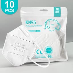 10pcs FFP2 Mask CE Approve KN95 Masks Melt-blown 95% Filtering Adult Multi-colors Black Pink Blue Bag Pack FFP2 NR EU