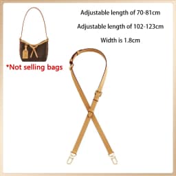 Adjustable Vachetta Leather Replacement Shoulder Strap For Carryall Nano Bag Crossbody Bag Strap Accessories