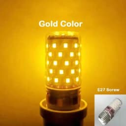 NEW Bulb E27 LED Colorful Corn Bulb 12W Pink Red Blue Green Purple Golden 7Colors Lamp AC 220V Bulb Chandelier Decoration