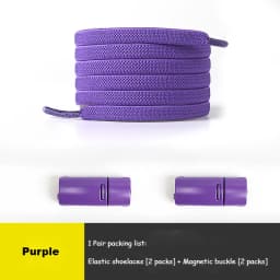 Multicolor Magnetic Lock Laces Sneakers Shoelaces Elastic No Tie Shoelace Kids Adult Quick Tieless Shoe Lace Fits All Shoes Size