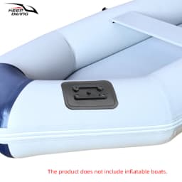1 Pcs Inflatable Boat Fishing Rod Holder Fixed Base PVC Glue-On Pad Rubber Boat Fishing kayak Accessory Fish Finder Mount Fix