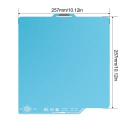 BIQU Panda Build Plate CryoGrip/CryoGrip Pro 257x257mm Spring Steel Double-sided Textured for BambuLab P1P P1S A1 3D Printer