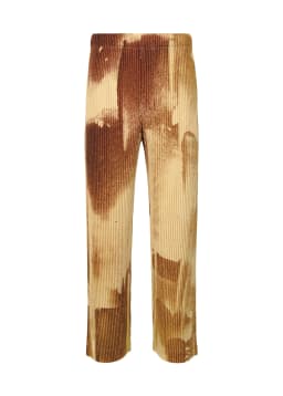Miyake Pleated Men's Pants, High-quality Dyed Printed Casual Versatile and Fashionable Straight Leg Pants
