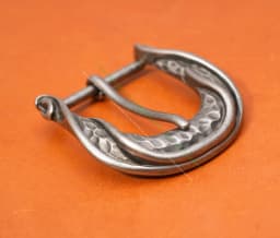 Men Heavy Sturdy Vintage Silver Metal Distressed Hammered Belt Buckle Leathercraft Buckle Fit 40Mm Strap
