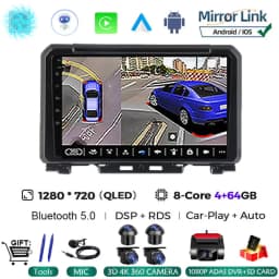 9 Inch Android 16 For Suzuki Jimny JB64 JB74 2018 - 2020 Multimedia Video Player Car Radio Stereo GPS Navigation Carplay