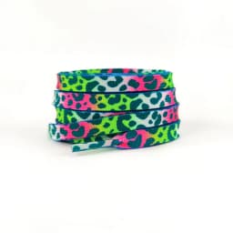 1Pair Flat Shoelaces for Sneakers Color Leopard Print Tie-dye Gradient Shoelace Rope Men Women for Canvas Shoe Laces Shoestrings