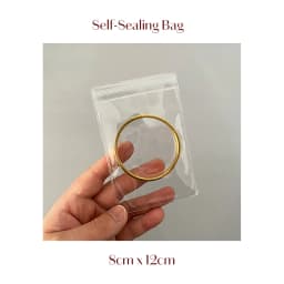 10/20 Pieces Self-sealing Bracelet Earrings Plastic Transparent Jewelry Gift Storage PVC Bag For Small Business Customize Logo
