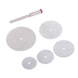 6PCS/set Stainless Steel Slice Metal Cutting Disc With 1 Mandre For Rotary Tools 16 18 22 25 32mm Cutting Disc Hand Tools DIY