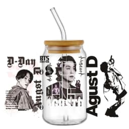 Korean Popular Music Group UV DTF Bottle Stickers Glasses Cup Transfer Stickers DIY Stationery Computer Waterproof Sticker
