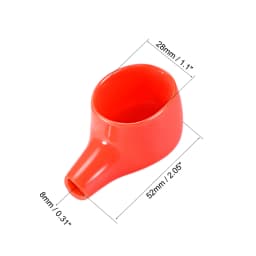 1/2/5Pairs Battery Terminal Insulating Rubber Protector Covers Red Black for 14-28mm Terminal 8-10mm Cable