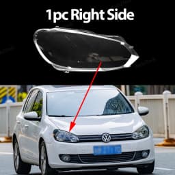 Car Front Headlight Lens Covers For Volkswagen VW Golf 6 MK6 GTI R 2010-2014 Transparent Lampshade Headlamp Shell