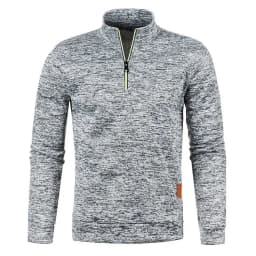 Men's Knitted Sweatshirts Casual Thicker Half Zip Pullovers For Male Hoody Man Solid Color Turtleneck Sweater Coats BSD-ZW118