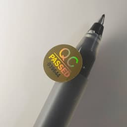 100pcs 12mm Hologram QC Passed Label Continuous Serial Numbers Disposable Security Seal Anti-counterfeit Impossible to Copy