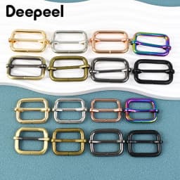 5Pcs 13-50mm Metal Tri-glide Slider Buckle Roller Pin Clasp for Handbag Strap  Belt Adjust Buckles DIY Hardware Bag Accessories