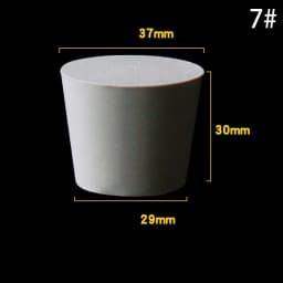 1~5pcs Rubber Stopper Bottle Tapered Hole Bung Plug Lab Test Tube Sealing Plugs -Various Sizes
