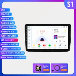 Android 13 Car radio for Fiat Panda 2003 2004 2005-2012 multimedia player 4G 8Core Autoradio GPS Stereo Carplay 2din Head Unit