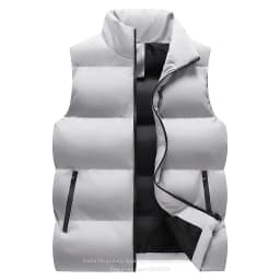 2026 Men Autumn Winter Stand Collar Windproof Slim Fit Warm Vest Outdoor Casual Sleeveless Jacket Fashion Trendy Clothing